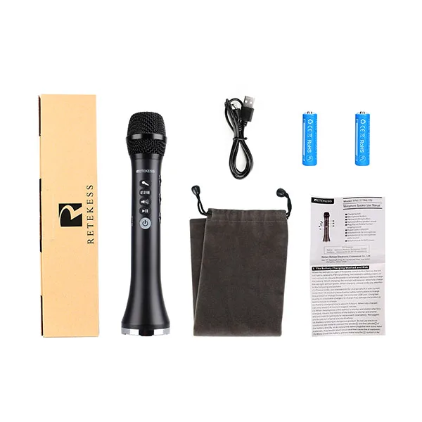 RETEKESS TR617 15 Вт беспроводной микрофон динамик аудио Микрофон Встроенный Bluetooth FM Выход частотное соединение караоке