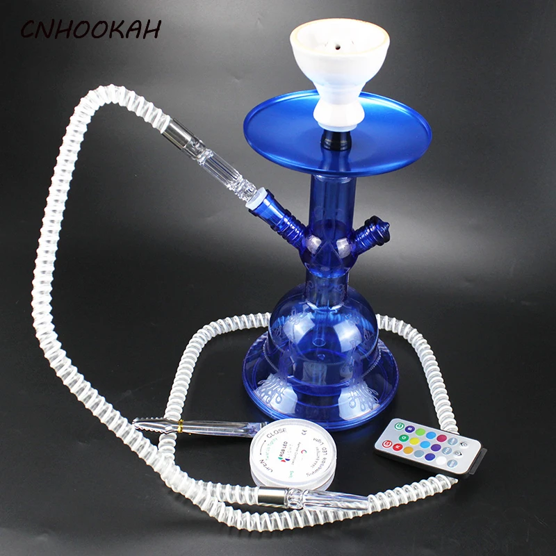

CNHOOKAH Seven Colors LED Light Base Hookah Plastic Shisha Arab Chicha Ceramics Bowl Cachimba Smoking Accessories NarguilÃ© Gift