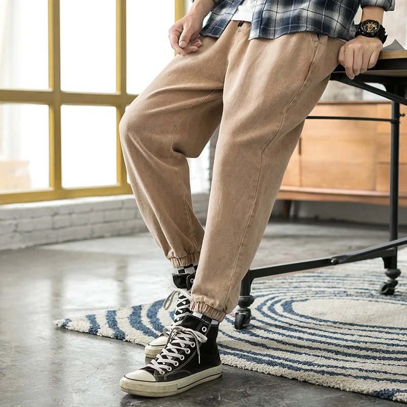 Mens Pants Safari Style Full Length Harem Pants Men Streetwear Hip Hop Long Pants Male Loose Casual Trousers Solid Pencil Pants Mens Pants Safari Style Full Length Harem Pants Men Streetwear Hip Hop Long Pants Male Loose Casual Trousers Solid Pencil Pants