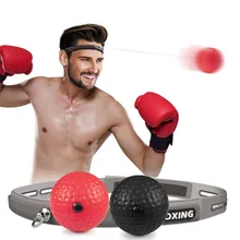 Боксерский мяч на струне рефлекторный ММА Санда Муай Тай скорость реакции спортивный бой тренировка фитнес Пробивка силиконовые головные повязки