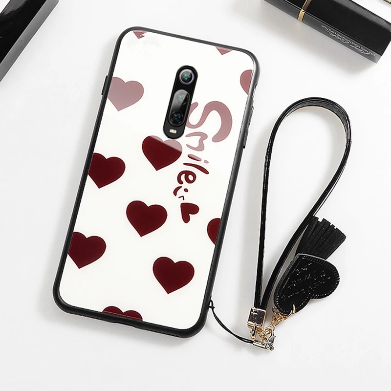 Чехол и ремешок для OPPO A11 A11X A5 A9 2020 A3 A7 2018 чехол телефона A5S A3S со смайликом красным