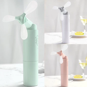 

USB Handheld Mini Fan with Lanyard USB Charging Fan Three-Leaf Folding Foldable Fan