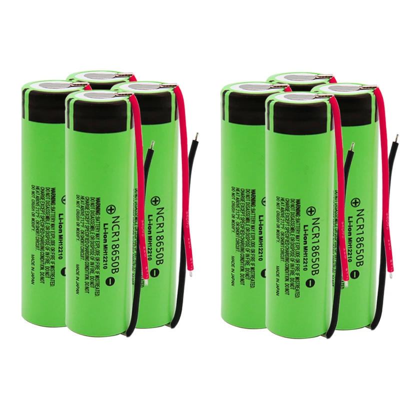 Новинка 18650 батарея 3400 мАч 3,7 в литиевая батарея для NCR18650B 3400 мАч подходит для фонарика для Panasonic батареи diy провода
