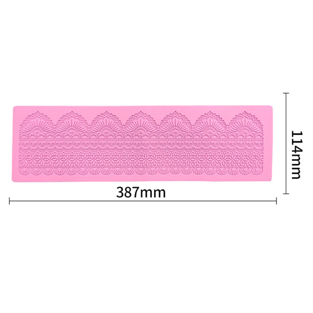 Hot Sale Silicone Lace Flower Cake Mold Fondant Icing Mat Pastry Baking Decoration Tool