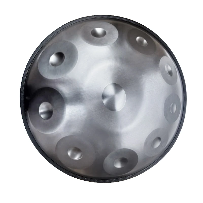 

9/10 Sound Hand Drum Handpan Professional Grade Worry-free Air Spirit Drum Instrument Gold/Black Steel Tongue Drum with Support