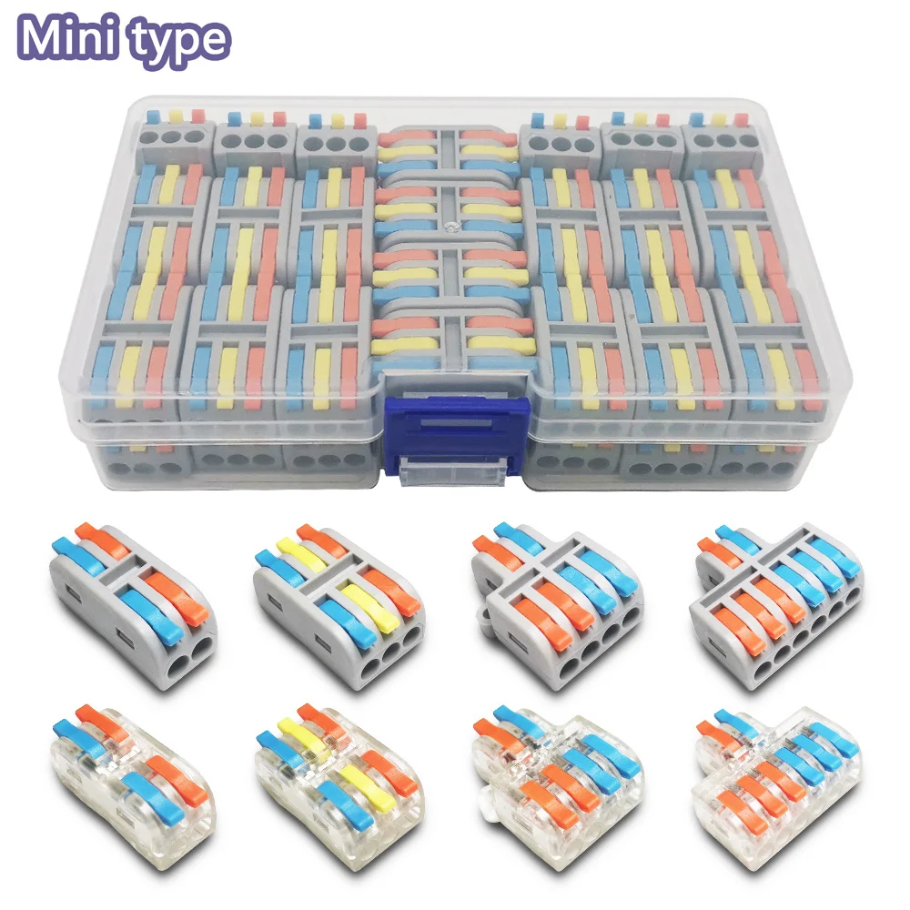Mini Fast Boxed Wire Connector 2-2M DF-42/62 Compact Conductor Spring Wiring Connector Conductor Push-in Terminal Block