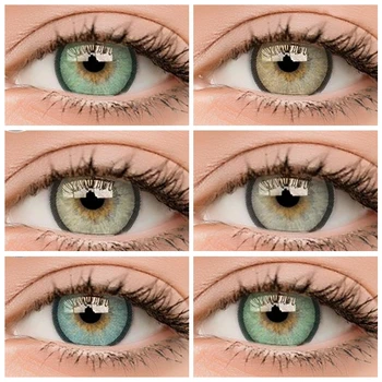 

2pcs/pair Aurora series Colored Contact Lense Color Yearly Color Cosmetic Soft Contact Lens lenses for eyes Contact Color Contac