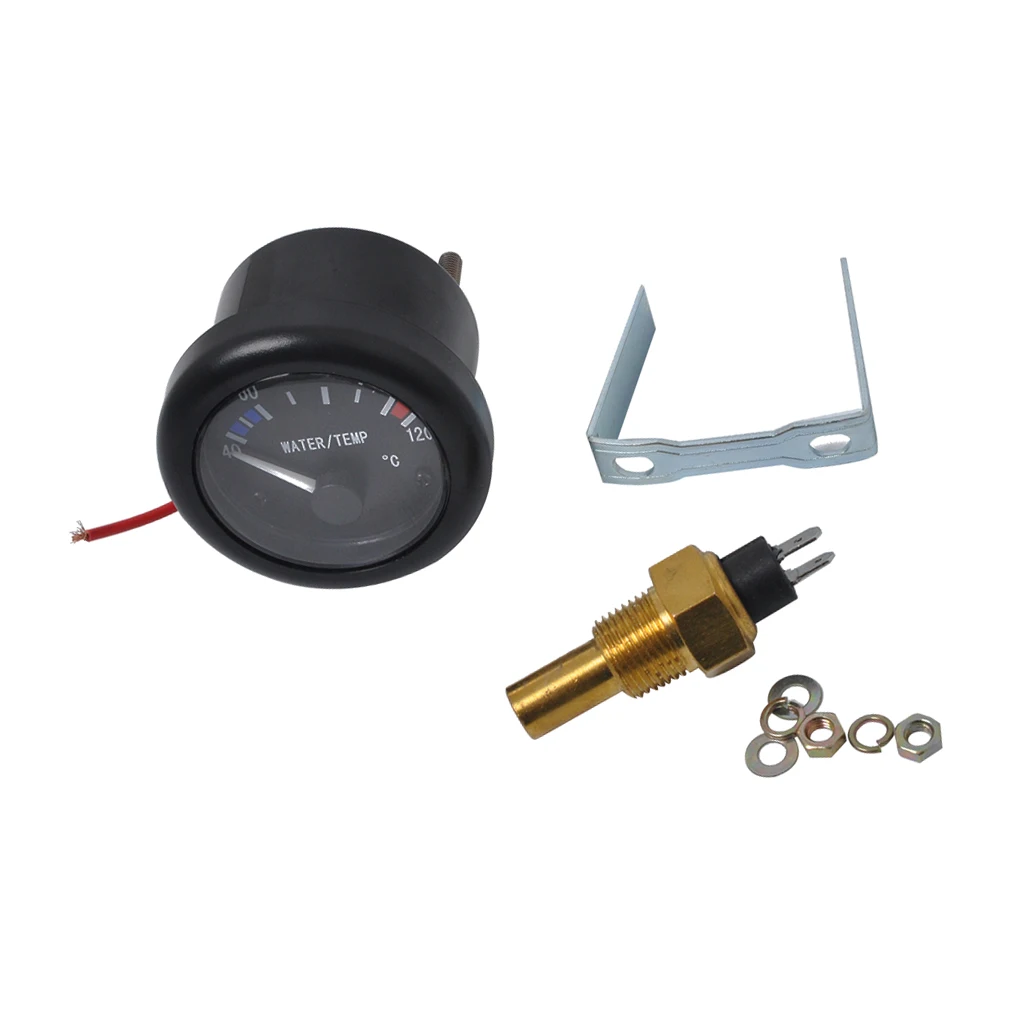 52mm 2 inch Marine Boat Water Temp Gauge with Temperature Sensor 12 Volt