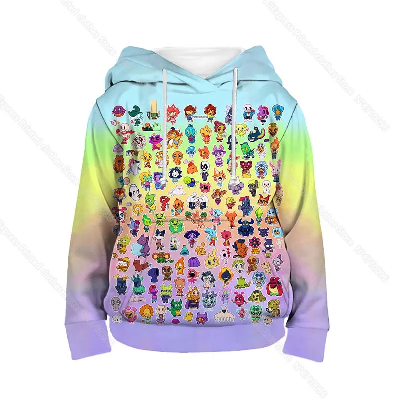 

Детский свитшот с 3d-рисунком UNDERTALE, без рисунка, весна-осень, для мальчиков и девочек, пуловер для малышей