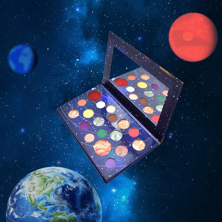 2020 New Pirvate Label 18 colors Eyeshadow Palette Waterproof Sweatproof Glitter Shimmer Matte Starry Sky Eye shadow