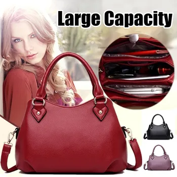 

2020 Fashion Women Handbag Shoulder Bags PU Leather Bag Large Capacity Crossbody Bag Messenger Bag Designer Luxury Tote Bags