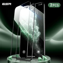ESR 2 шт протектор экрана для iPhone 11 Pro X XS XR XS Max 3D полное покрытие легко установить прозрачное Премиум защитное закаленное стекло