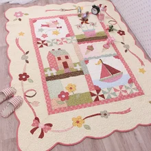 Импортные товары, корейский стиль, лоскутные коврики из стеганой ткани, детские коврики для ползания, спальни, гостиной, йоги, Нескользящие коврики