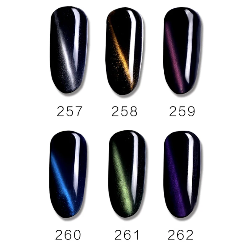 

Magnetic Magic 5D Cat Eyes Effect UV Gel Nail Polish Laser Varnish Glitter Starry Nail Art Soak Off Hybrid Lacquer Nail Varnish