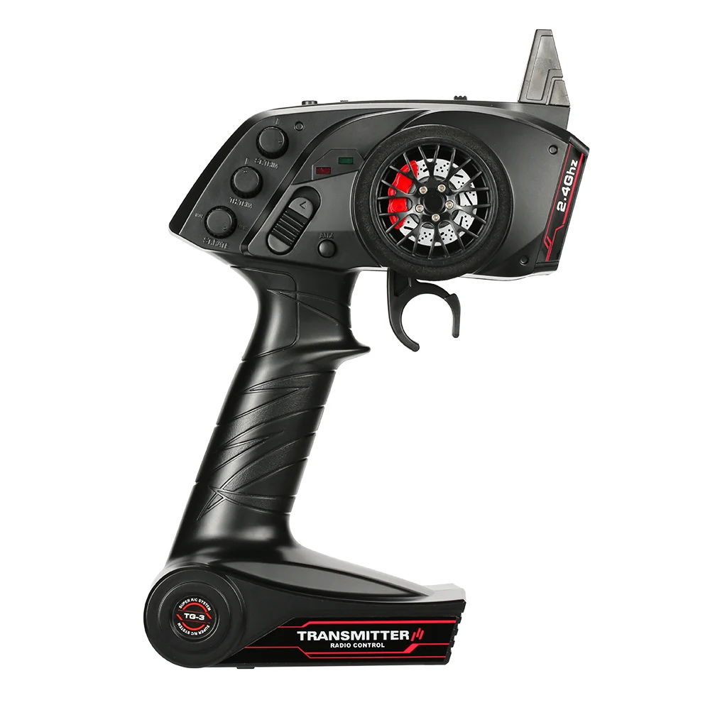 

TG3 2.4GHz 3CH Digital Radio Remote Control Transmitter with Receiver for RC Car Boat Parts Accessories
