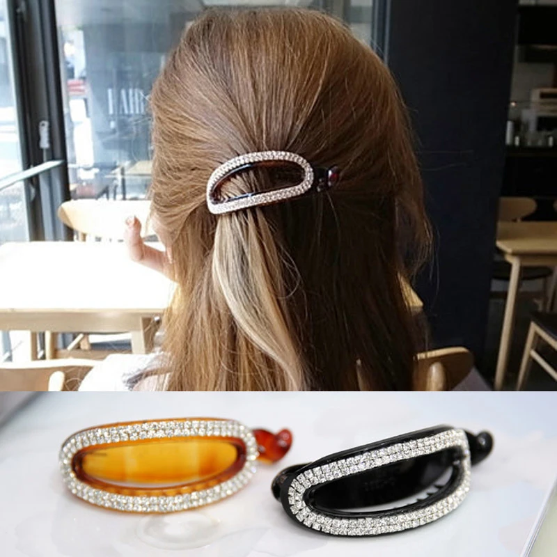 

Hair clip oval hair clip banana clip small ornaments vertical clip ponytail buckle