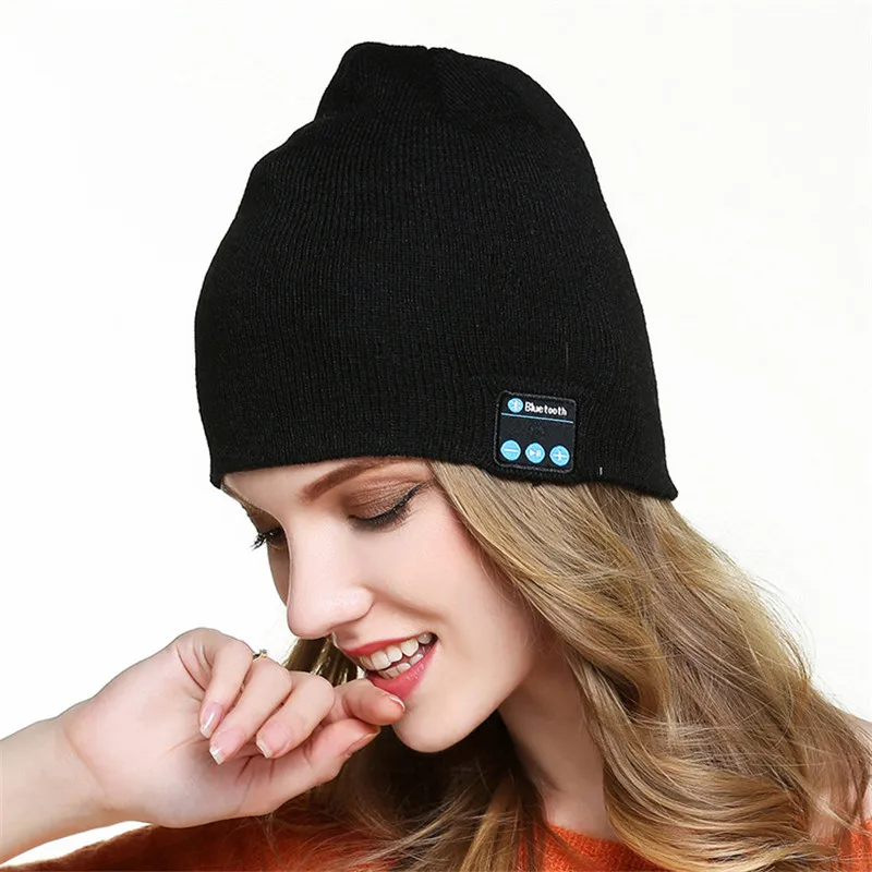 Stereo Music Bluetooth Warm Cap Headphone Speaker Sport Music Hat Smart Headset Wireless Bluetooth 5 0 for Xiaomi Huawei Iphone