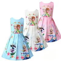 Snow-Queen-Girls-Dress-Summer-My-Princess-Girl-Print-Dress-Rainbow-Pony-Birthday-Party-Vestidos-Dress