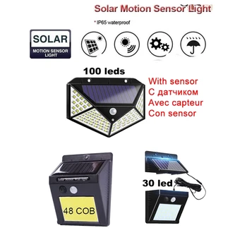 

LED Solar light Solar Power PIR Motion Sensor Wall Light Outdoor Waterproof Energy Saving Street Garden Security Lamp indoor hom