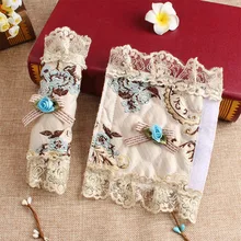 2 шт. Защитная кружевная моющаяся декоративная Легкая установка холодильник Кухня винтажная мода Волшебная наклейка Дверная ручка Крышка духовка