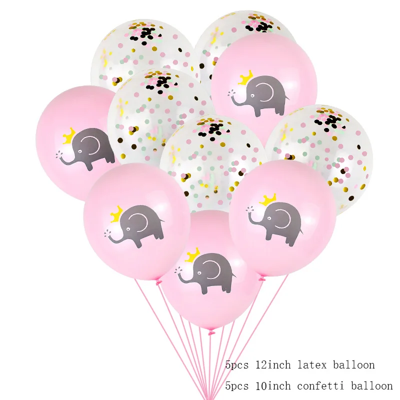 balloon 10pcs Мультяшный Детский слон вечерние одноразовые столовые приборы тарелка бумажная чашка полотенце Дети День Рождения Вечеринка для украшения детского душа вечерние принадлежности - Цвет: balloon 10pcs