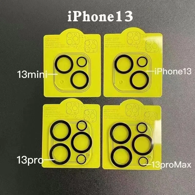 

100 шт. Защитные пленки для камеры для IPHONE 13 Pro 11 Pro Max 12 Mini 3D полное покрытие объектива камеры закаленное стекло Защита экрана
