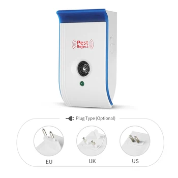 

New Mosquito Repellent 1/2/4/6-Pack Ultrasonic Pest Repeller with Night Light Non-toxic Repellent AC90V-240V Pest Reject