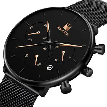 

2019 Mens Watches Stainless Steel Luxury Military Sport Watch Relogio Masculino Quartz Wristwatches Calendar Clock Reloj Hombre