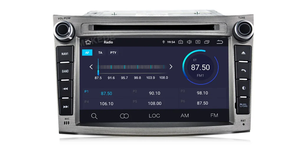 Discount mekede HD 4+64G PX5 Android 9.0 car dvd player for SUBARU OUTBACK 200  1024*600  car dvd navigation radio video audio player car 7