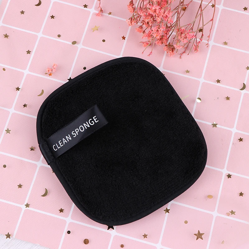 as pic Face Cleaner Plush Puff Reusable Cleansing Cloth Pads Soft Makeup Remover Towel Foundation Face Skin Care Tool Hot - Цвет: as pic