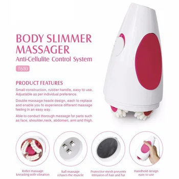 

Massage Lose Weight Machine Roller Instrument Abdominal Exercise Handle-held Massage Machine Full Body Slimming Massage Tool