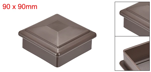 Coffee Color 3.5inch Uxcell плоская верхняя крышка столба для забора лестницы поручень 90x90/100x100/120x120/150x150 мм пластик 5 цветов коррозионно-стойкий - Цвет: Coffee Color 3.5inch