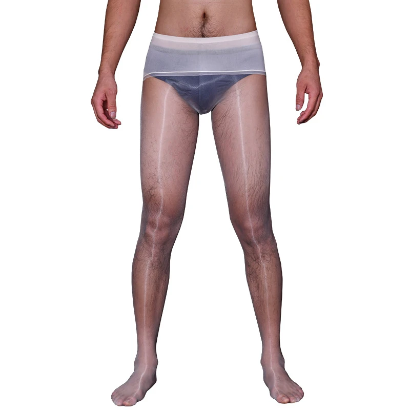 Sexy Men Underwear Stocking Tights Super Shiny Glossy 360 Seamless Leggings Pantyhose 1D Ultrathin Elastic Slimming Pantyhose mens pajama pants