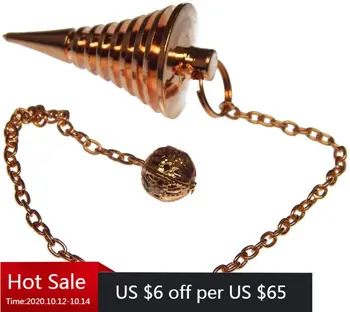 

Standard Frequency Classic SRT Brass Spirit Dowsing Pendulum Natural Healing Metal Chain Reiki Meditation Yoga Balancing Pendent