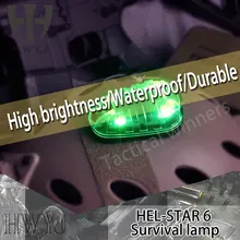 Фонарик Охотного оружия HEL-STAR 6 сигнальный шлем стробоскоп фонарик водонепроницаемый военный шлем свет аварийная лампа