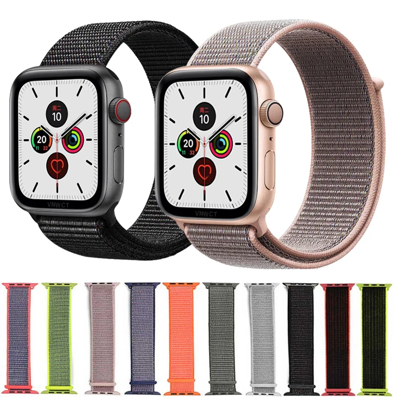 Woven Nylon strap for iWatch Apple Watch sport loop bracelet fabric band 38mm 42mm Apple watch 