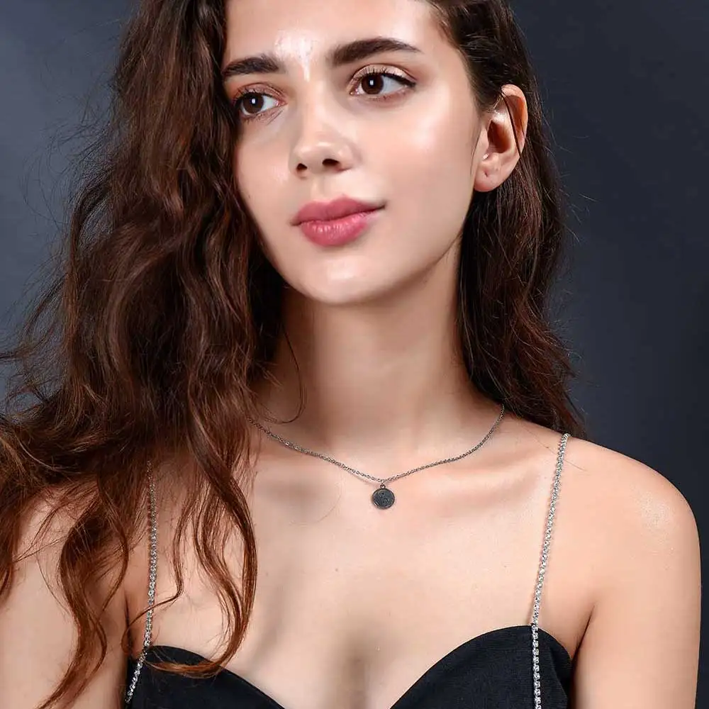 Ожерелье аааааа качества из нержавеющей стали 100% Инь Янь Очаровательное