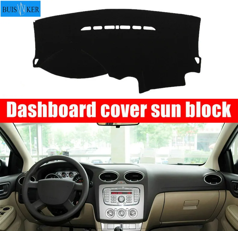 Для Ford Focus 2 MK2 2005 2006 2007-2011 коврик для приборной панели антиуф солнцезащитный