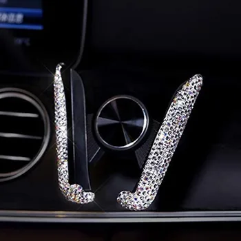

Crystal Diamond Universal Car Phone Holder Bling Rhinestone Car Air Vent Mount Stand Mobile Phone GPS Holders