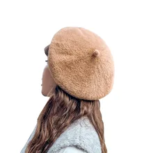 Шапочка высокого качества хлопок унисекс зимняя однотонная Ретро теплая шапка для мужчин и женщин теплая шапка с ушками sombrero mujer зимняя шапка# PYF