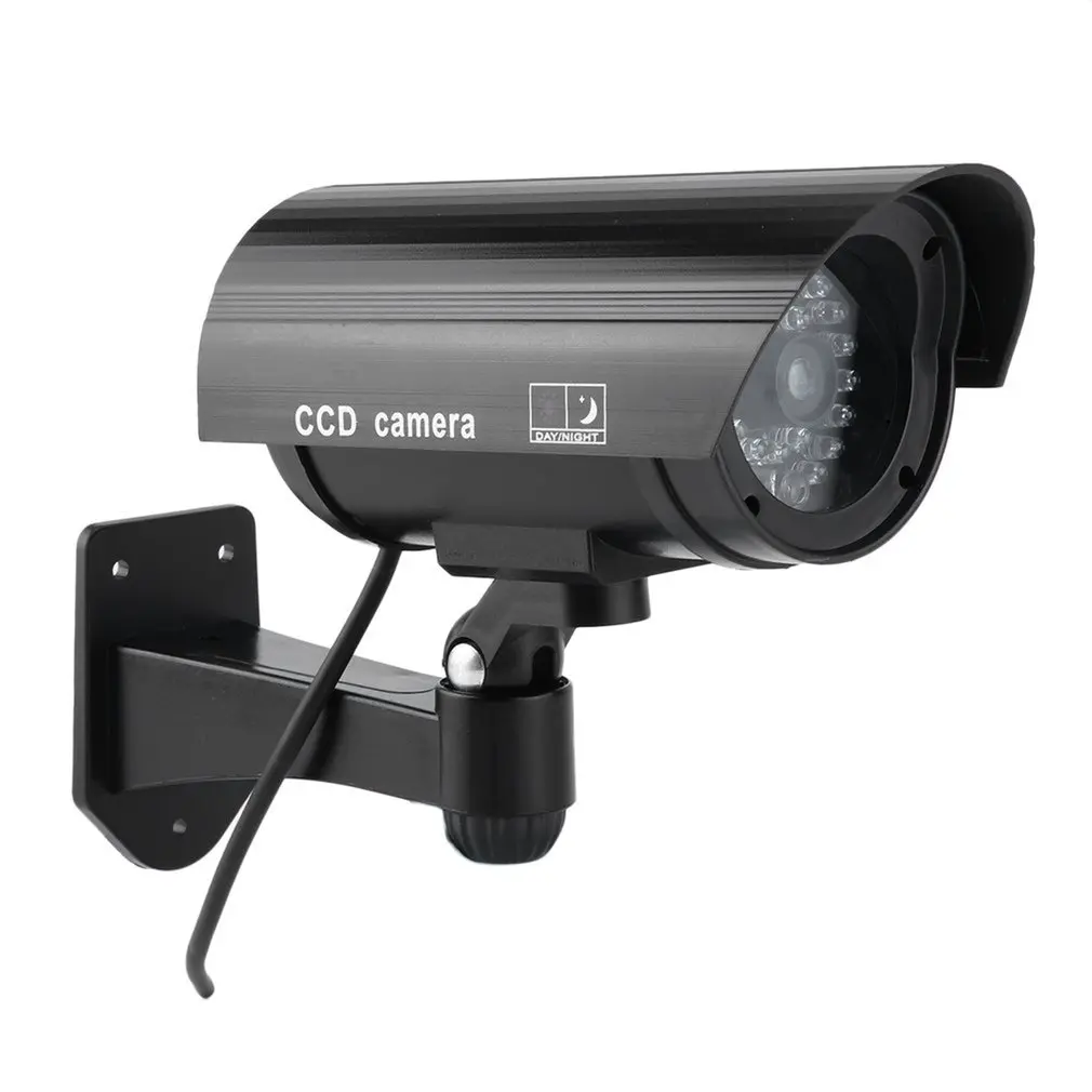 

LESHP CA-11 Monitor Security Guard Simulation Surveillance Bullet Camera Outdoor Indoor Dummy IR Camera with Red flashing light