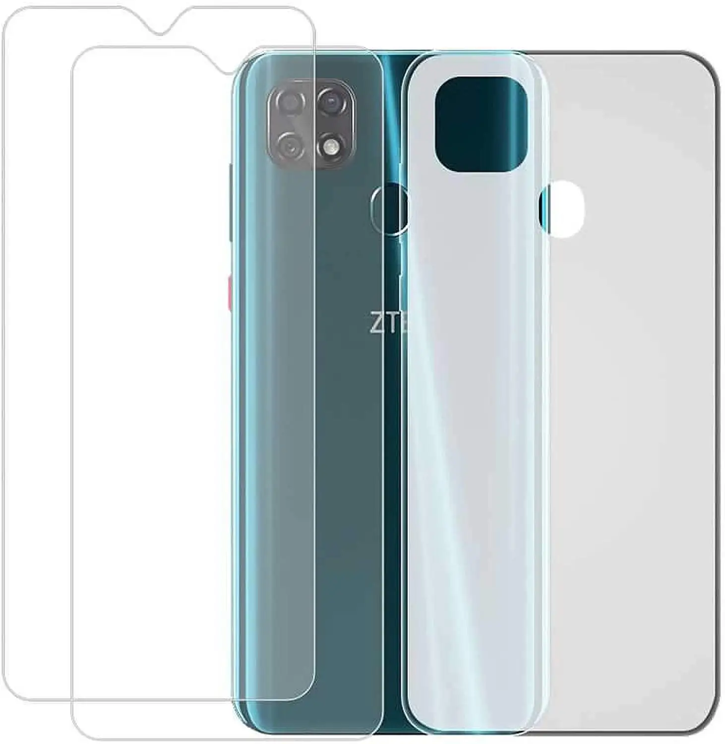 Стекло и силиконовый чехол 3 в 1 для ZTE Blade 20 Smart 2019 V1050 Защитное стекло смартфонов