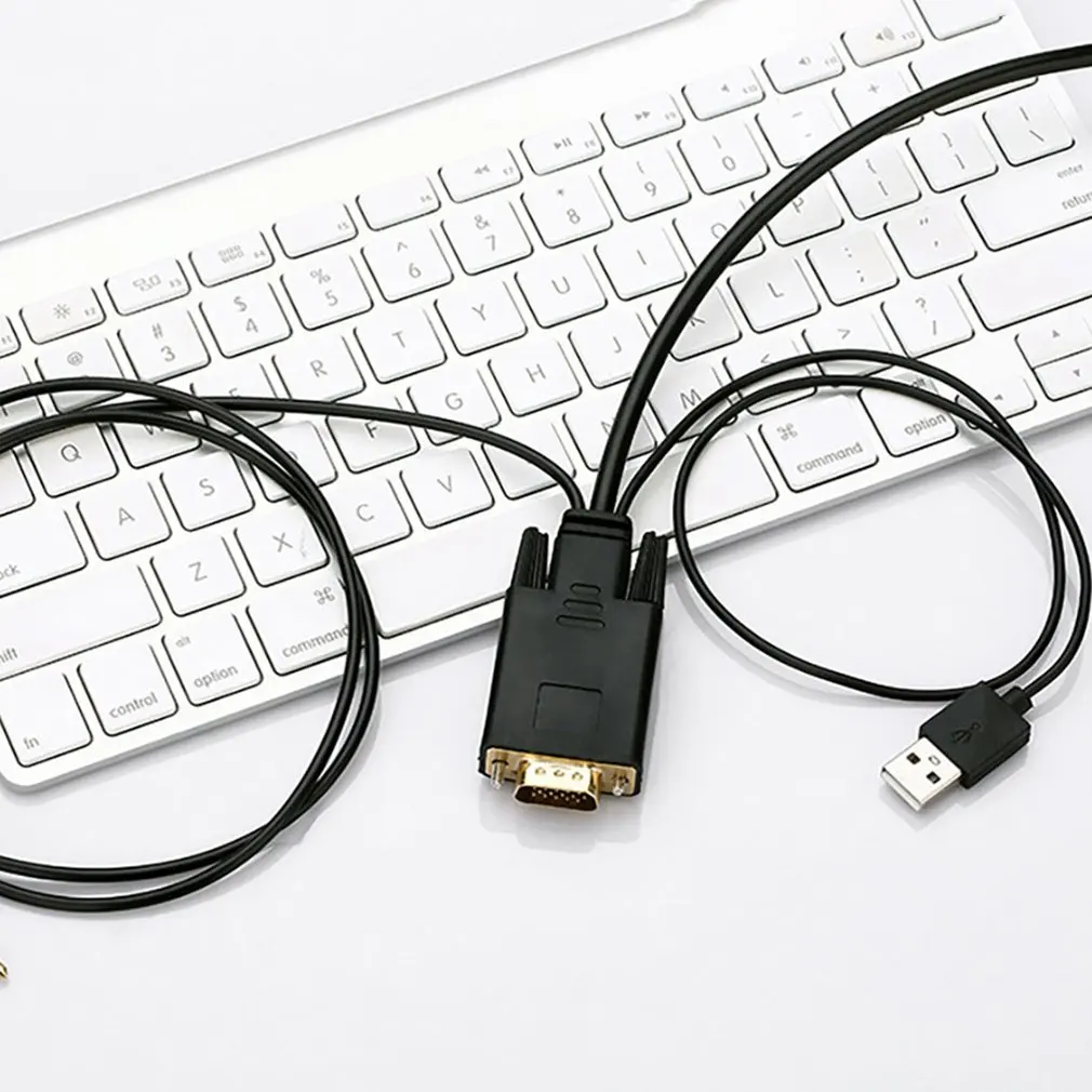 1,8 метров VGA HDMI Соединительный Кабель-адаптер USB аудио VGA к HDMI конвертер для ПК ноутбук к HDTV проектору