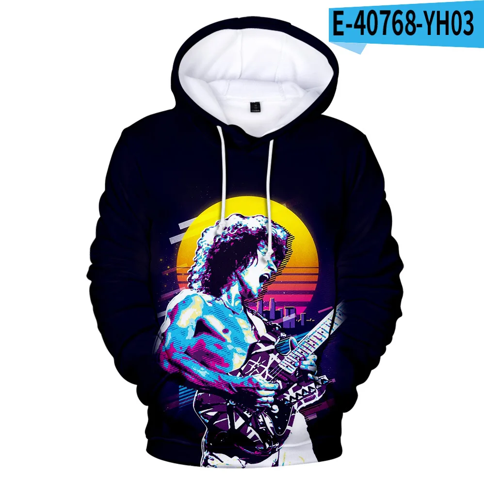 

2021 Eddie Van Halen 3D Print Hoodies Men/womens Cartoon Element teen Hoodie Casual Eddie Van Halen spring Clothes kids pullover