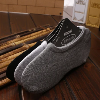 

3Pair/lot Men Male Boat Socks Summer Autumn Spring Non-slip Silicone Invisible Cotton Socks Male Ankle Sock slippers Fashion
