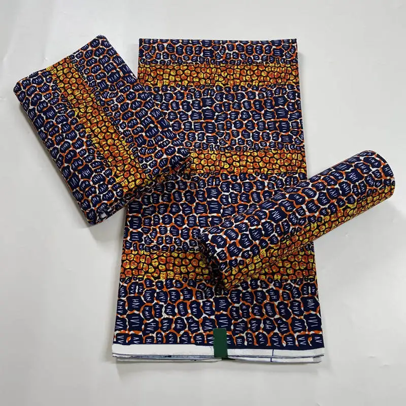 New Design Best Quality Guaranteed Veritable Wax 6 Yards/lot African Ankara Real Wax Cotton Print Fabric. 10272