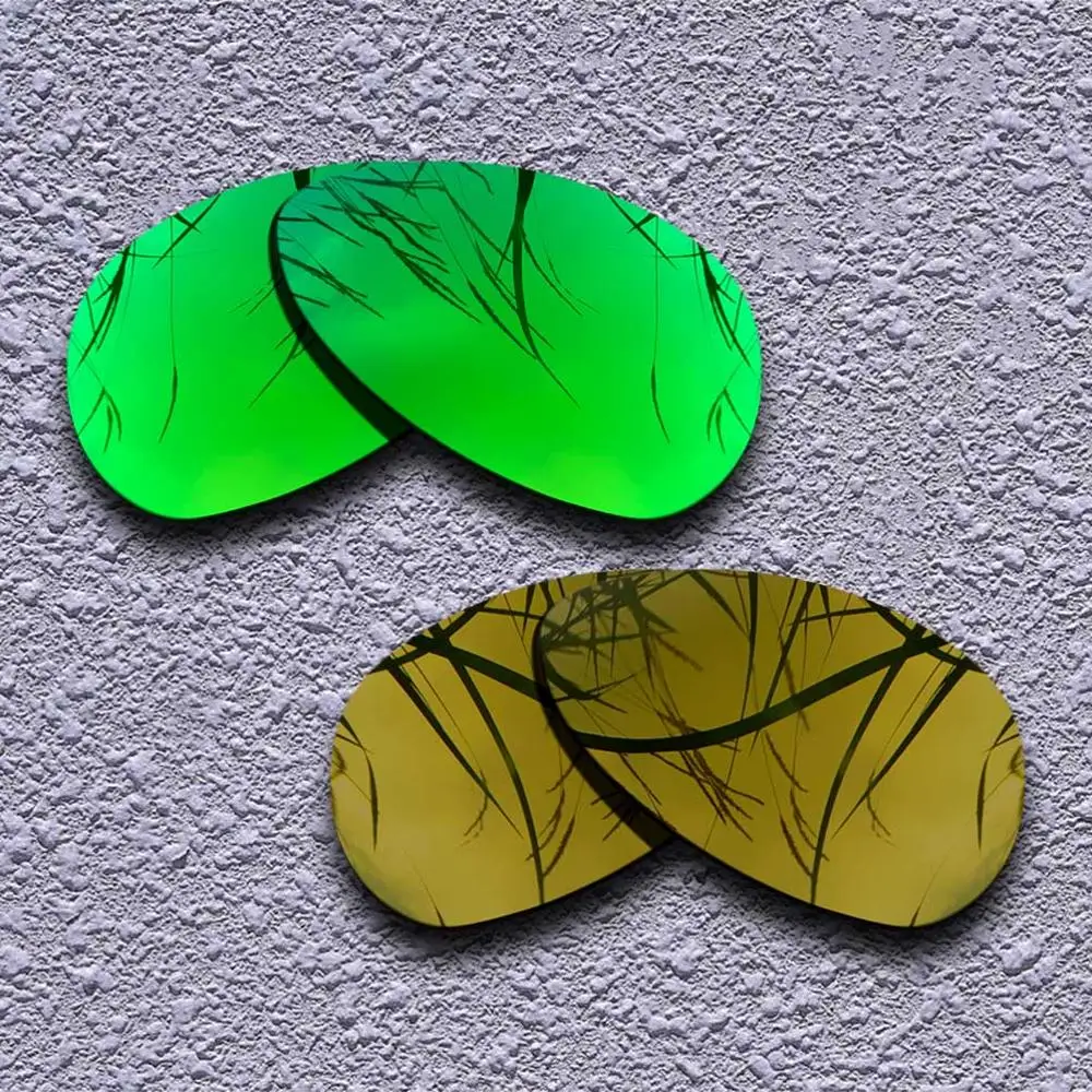 Green-Copper 2 пары поляризованных сменных линз для солнцезащитных очков Oakley Crosshair S-несколько вариантов - Цвет линз: Green-Copper