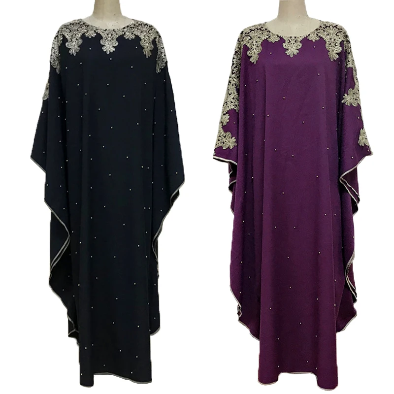 Conjuntos de ropa islámica para mujer, djellaba femenina, ropa de lino, abaya de Dubái, árabe musulmán, bordado, 2021