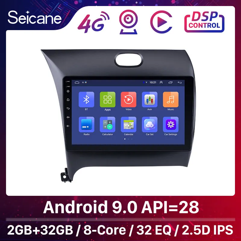 Seicane 2Din Android 9 0 IPS Автомобильный GPS радио головное устройство для KIA K3 CERATO FORTE 2013 2014