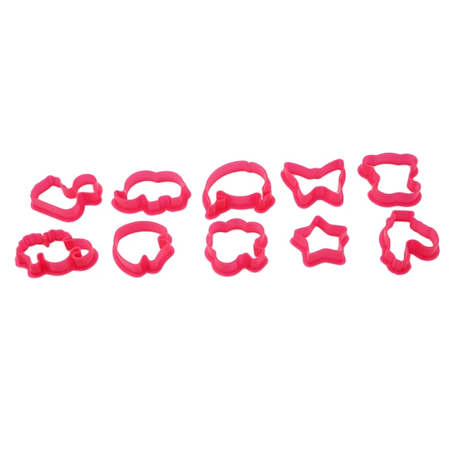 10pcs/set Random Color Plasticine Mold Animal Shape Clay Mould Baby Children Toys Animal Clay Playdough Mold Tool Toys 3